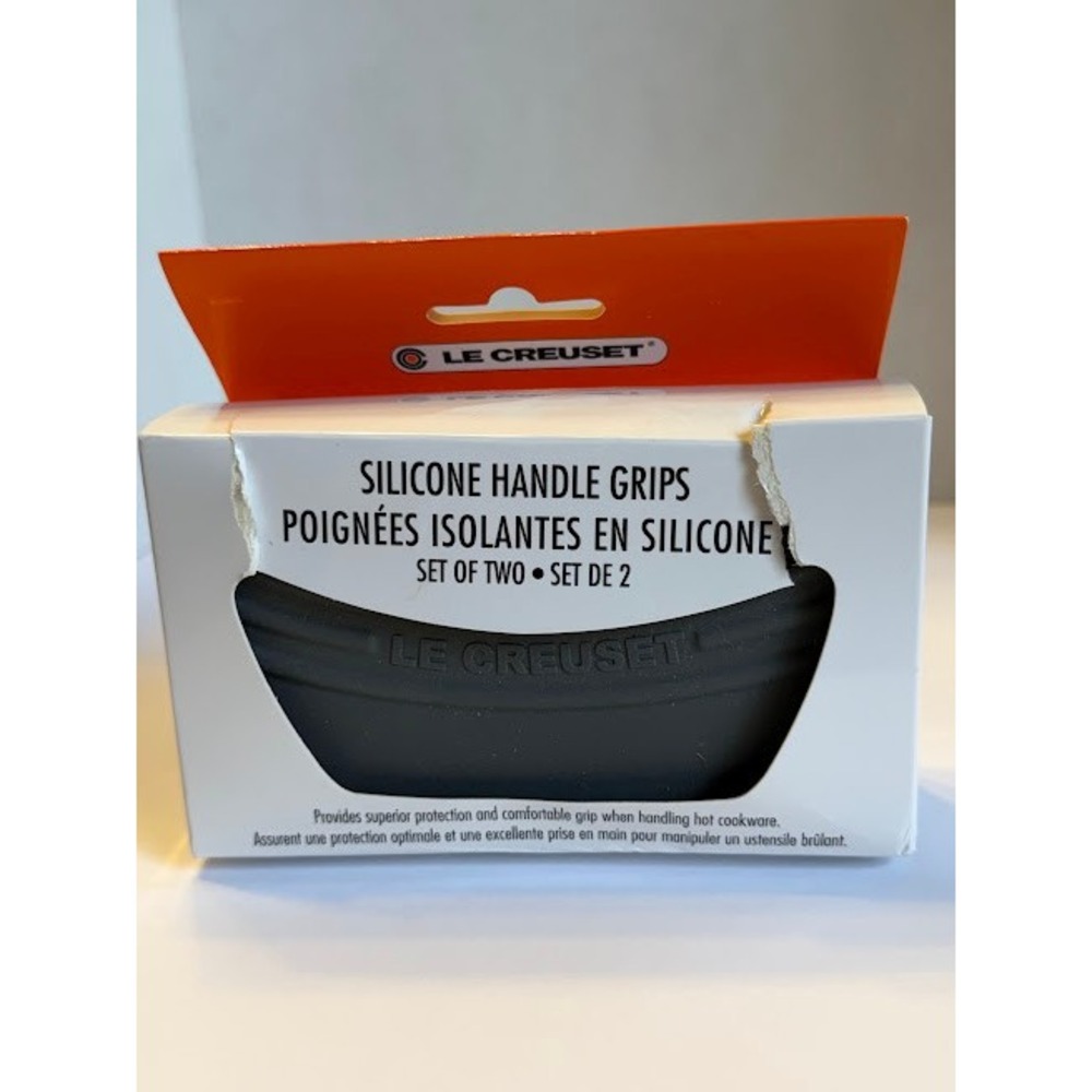 Le Creuset Silicone Handle Grips Set of 2 Flint Gray